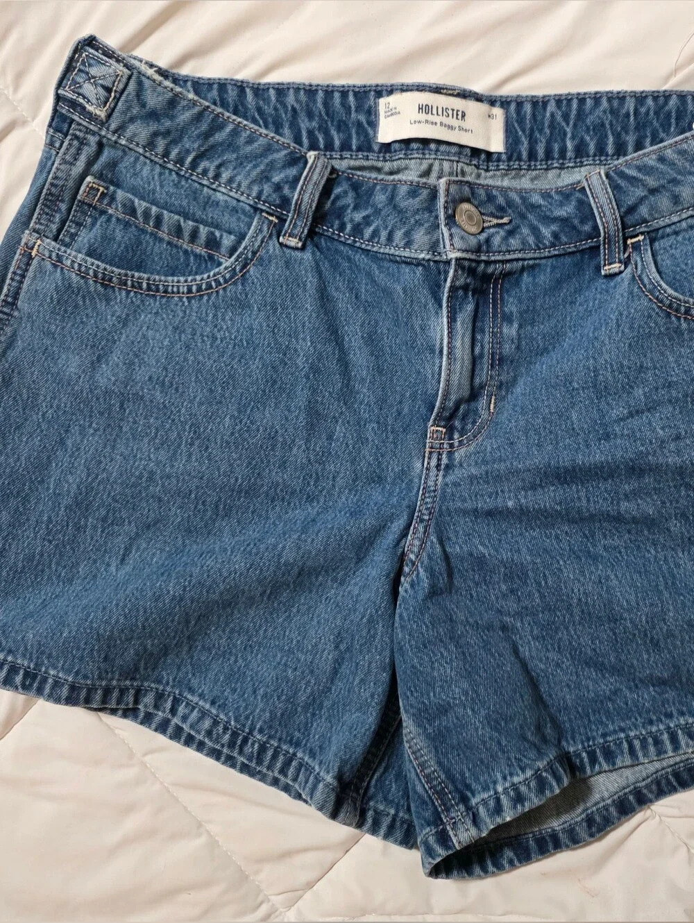 Hollister Blue Denim Jean Shorts